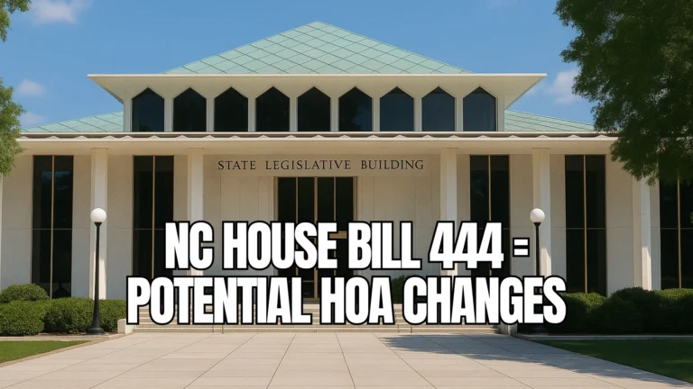 The North Carolina state legislature is considering new laws that would substantially impact HOAs across the state and affect homeowners.